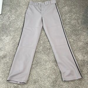Men’s Easton Medium softball pants. Gray.